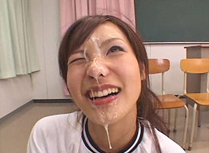 Japanese School Girl Facial